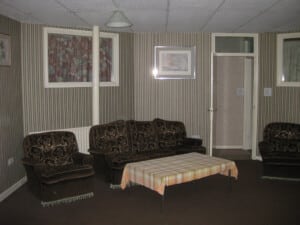 A cosy cottage living room interior, similar in feel to The Old Post Office